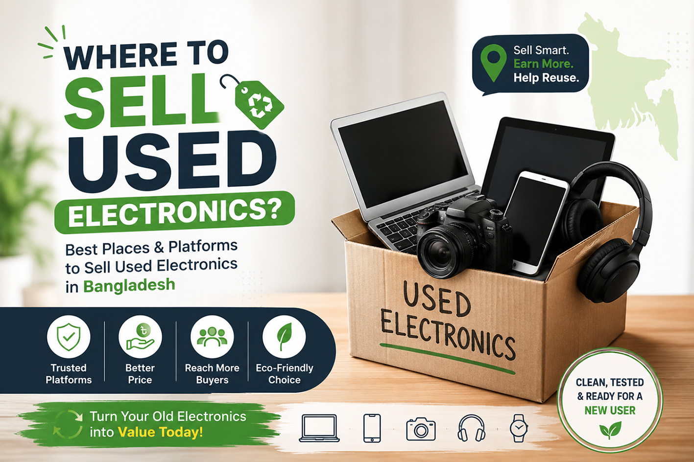 Where to sell used electronics Sell used electronics in BD Used BD Gadget